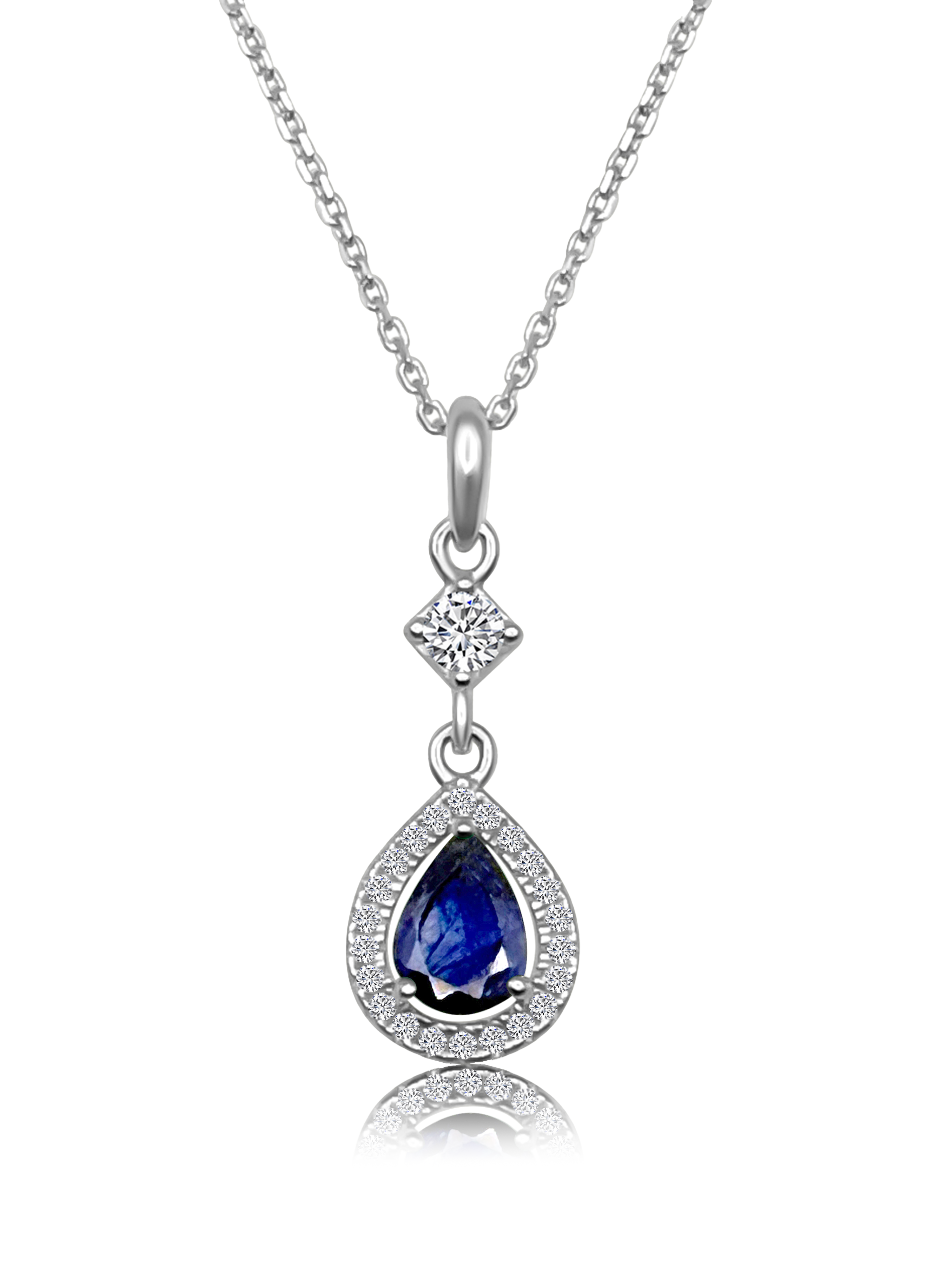 Drop of Passion Sapphire Necklace | My Cavell