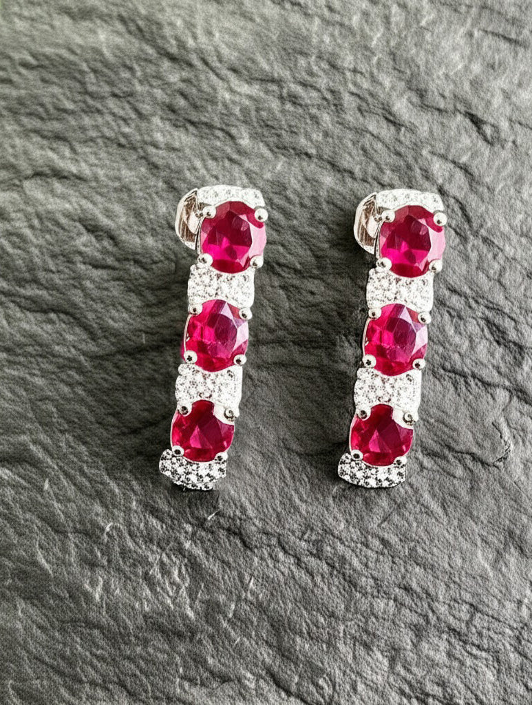 Trilogy of Loyalty Ruby Earrings | My Cavell