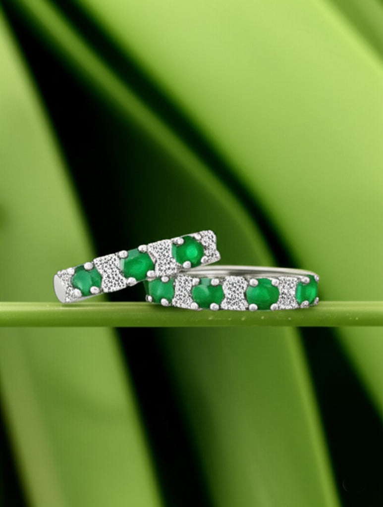 Trilogy of Loyalty Emerald Earrings | My Cavell