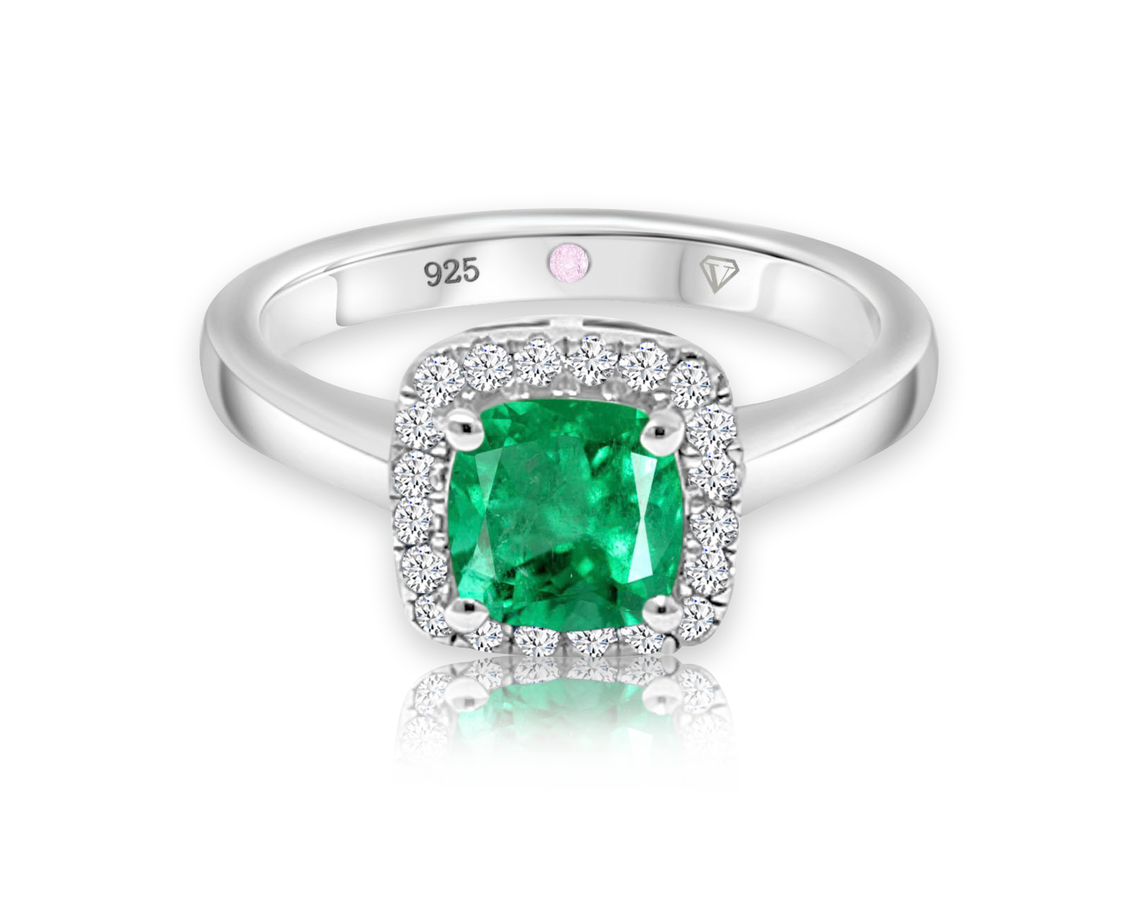 My Cavell Emerald Ring | Natural Gemstone | Cubic Zirconia | Sterling Silver | Touch Of Luxury Collection
