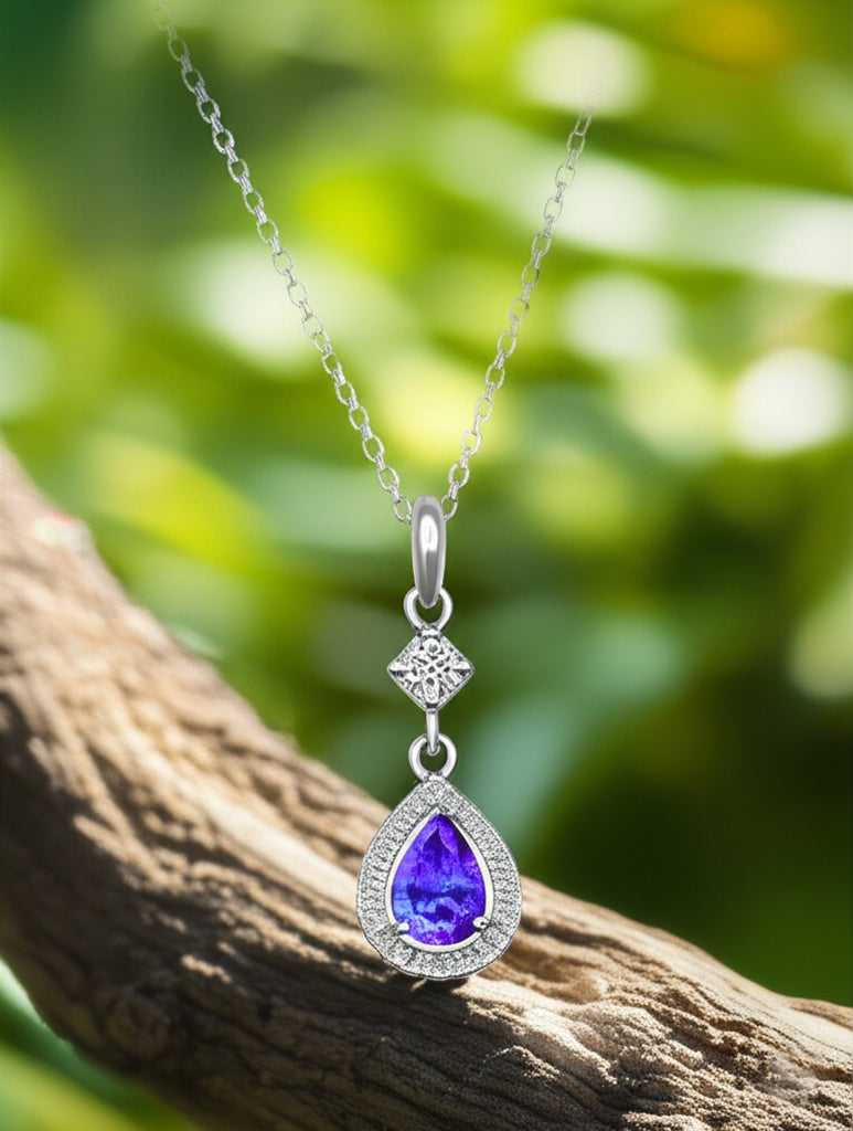 Drop of Passion Tanzanite Necklace | My Cavell