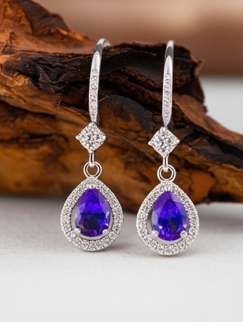 Drop of Passion Tanzanite Earrings | My Cavell