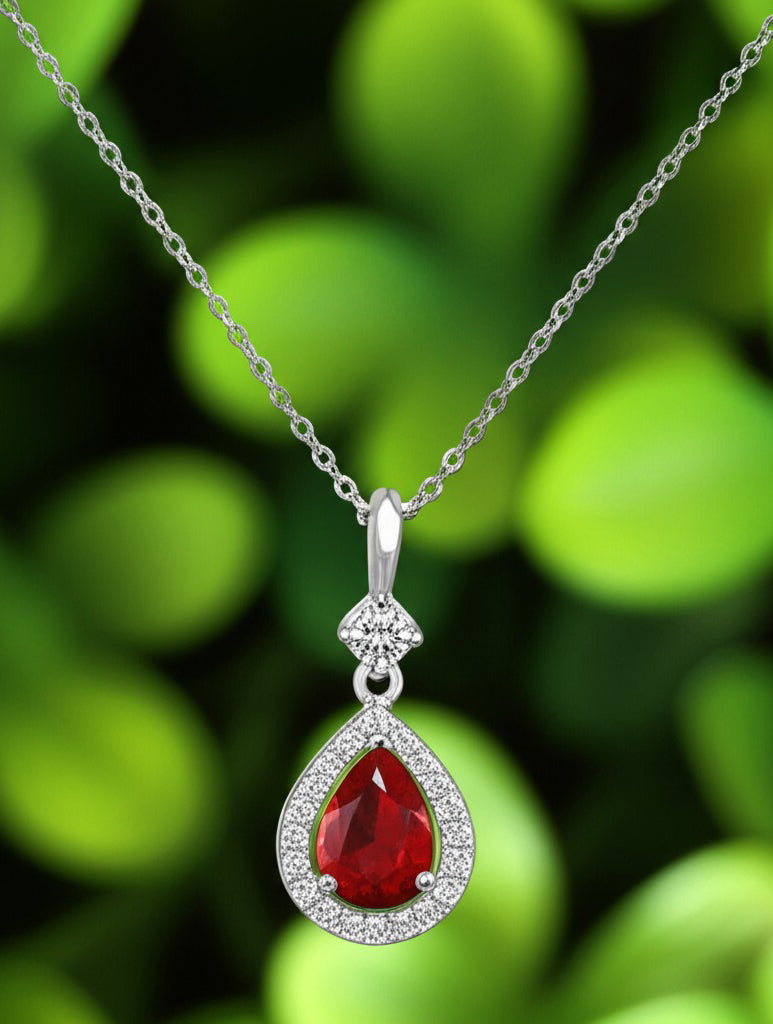 Drop of Passion Ruby Necklace | My Cavell