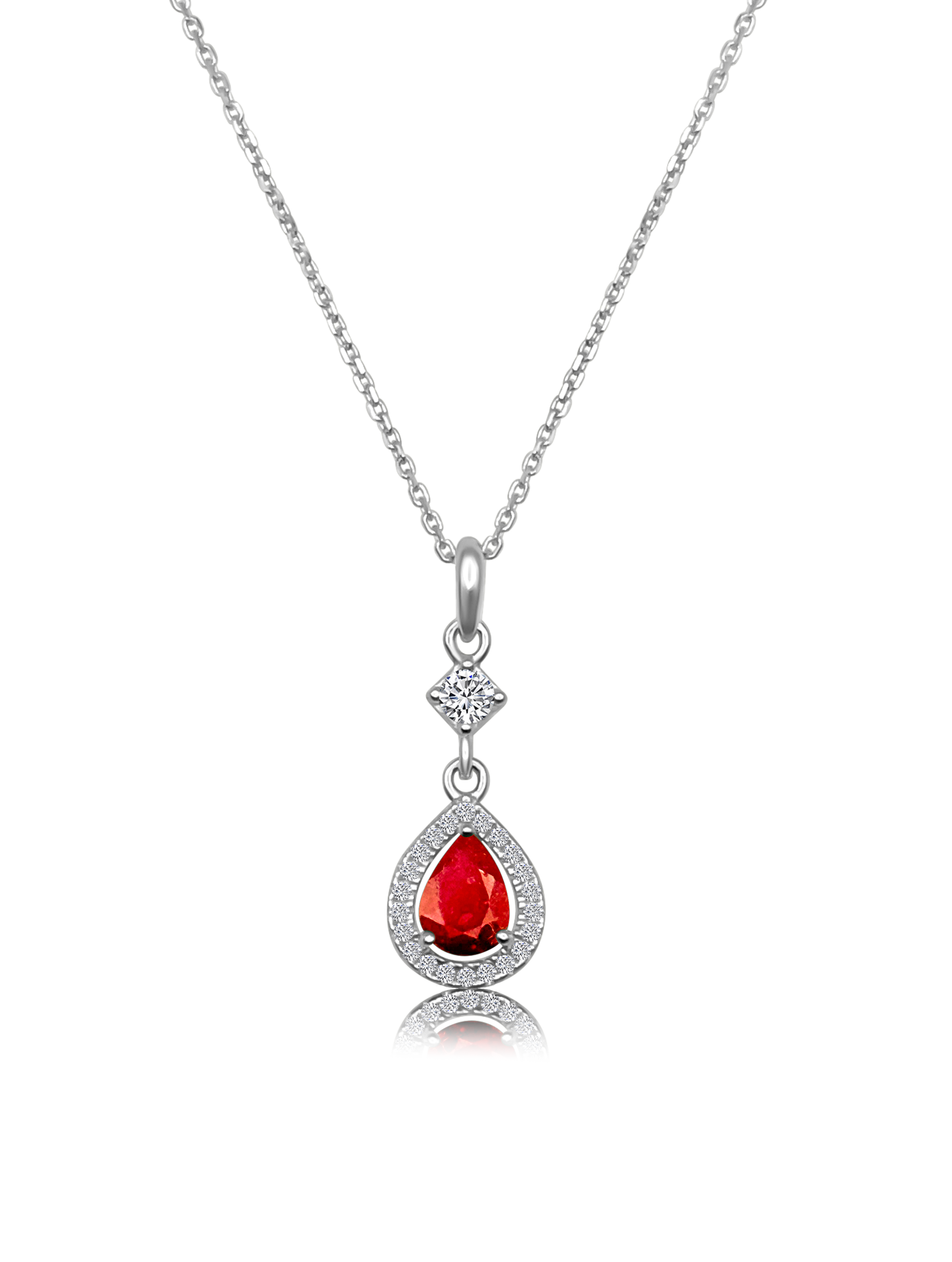 Drop of Passion Ruby Necklace | My Cavell