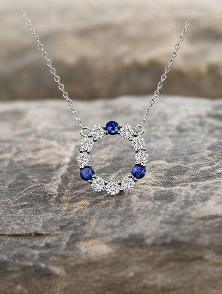 Trilogy of Loyalty Sapphire Necklace | My Cavell